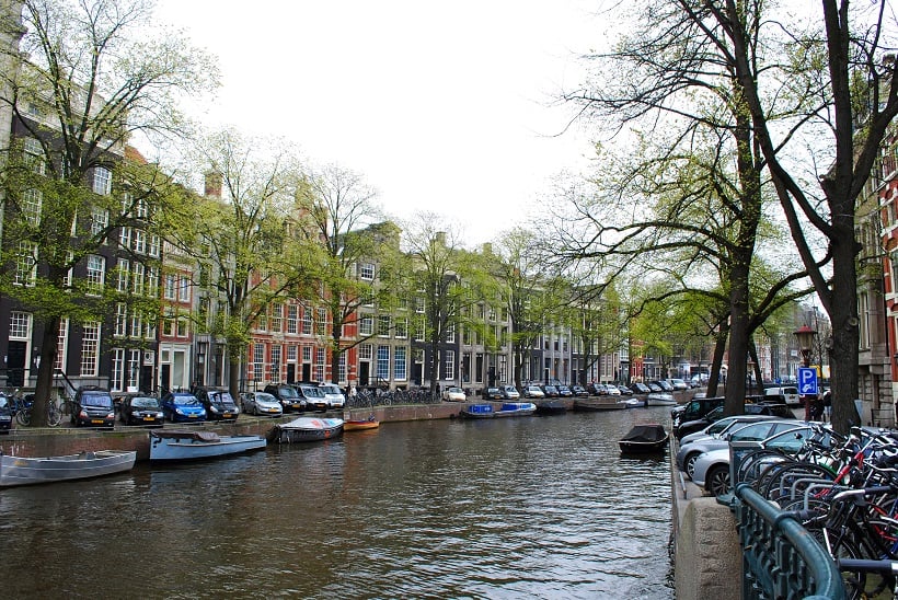 Canal Singel em Amsterdã
